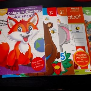 Preschool Learning Workbooks Lot of 5